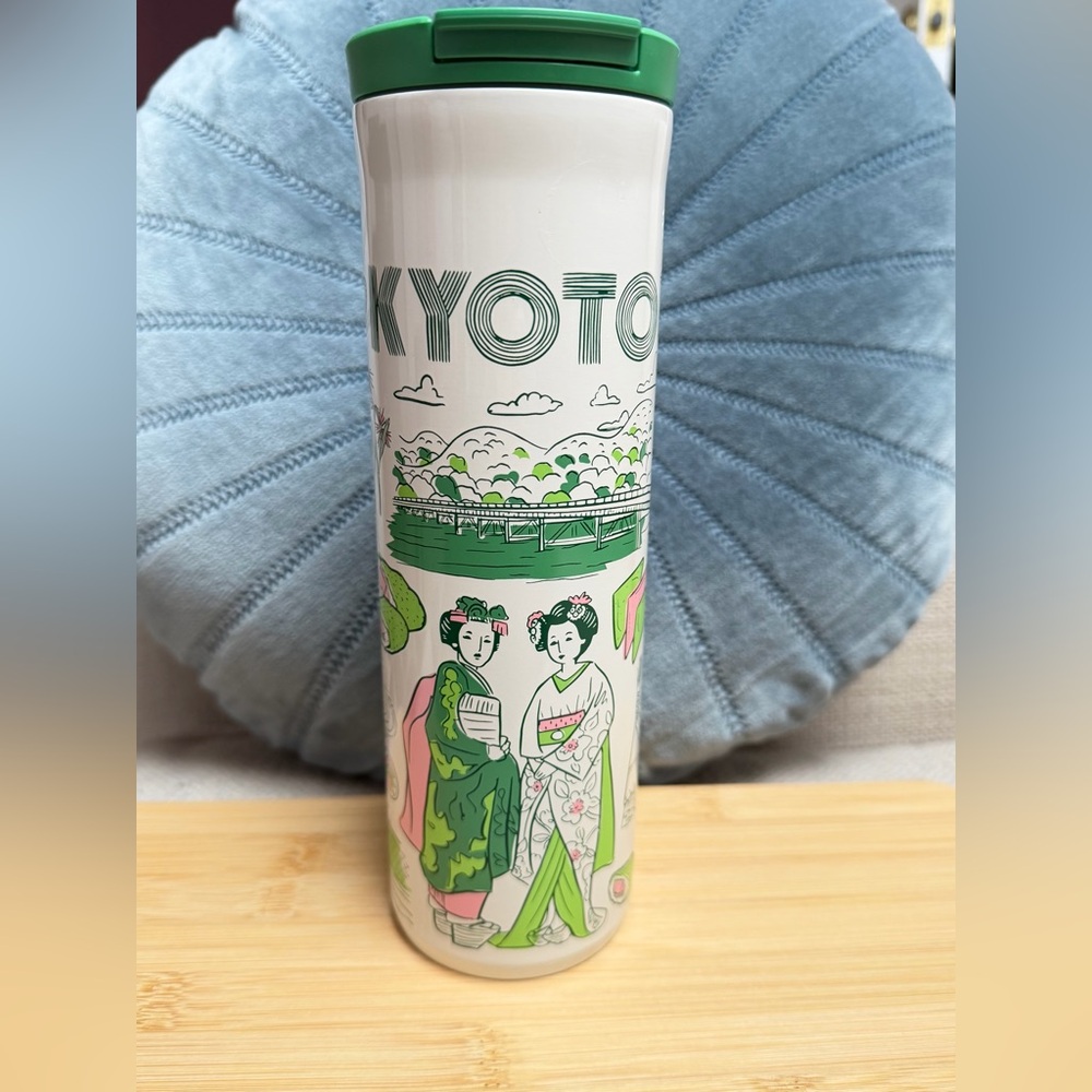 Starbucks Kyoto Been There Series Coffee Tumbler Pink Green | NWT
